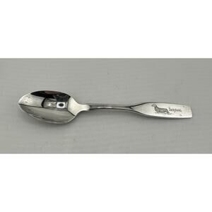 Vintage Oneida Silversmiths Dachshund Dog Collector Spoon Silver plate w/ Box